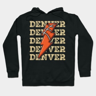 Funny Sports Denver Proud Name Basketball Classic Hoodie